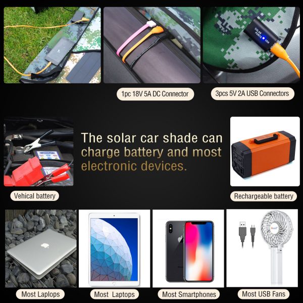 Portable solar charging board