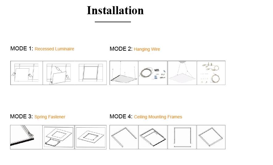 install for led panel lighting